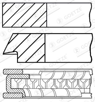 Goetze Engine 08-429507-00 EAN: 4044197599172.