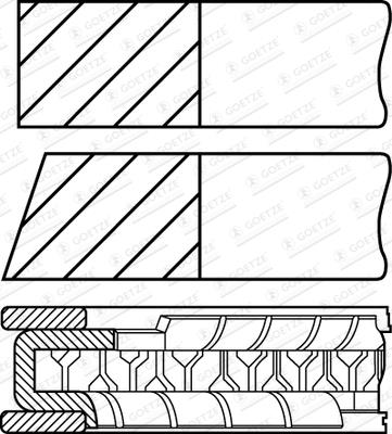 Goetze Engine 08-449500-00 EAN: 4060426282554.