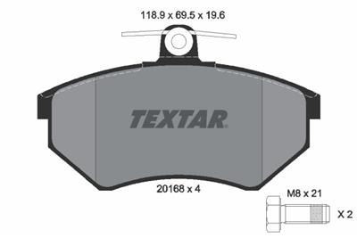 TEXTAR 2016804 Číslo výrobce: 20168. EAN: 4019722053054.