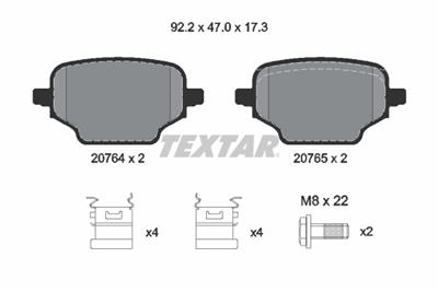 TEXTAR 2076401 Číslo výrobce: 20764. EAN: 4019722541261.
