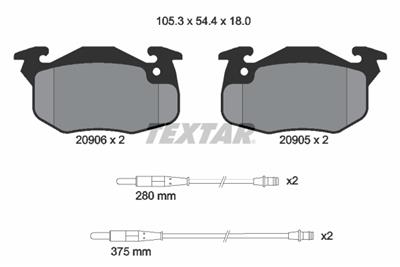TEXTAR 2090604 Číslo výrobce: 20905. EAN: 4019722170805.