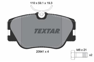 TEXTAR 2094102 Číslo výrobce: 20941. EAN: 4019722071706.