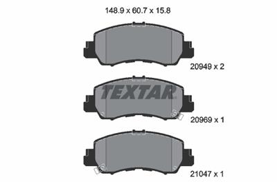 TEXTAR 2094901 Číslo výrobce: 20949. EAN: 4019722545269.