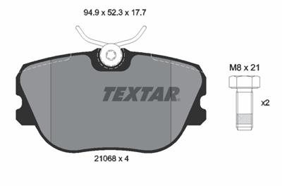 TEXTAR 2106804 Číslo výrobce: 21068. EAN: 4019722250262.