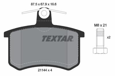 TEXTAR 2114401 Číslo výrobce: 21144. EAN: 4019722078231.