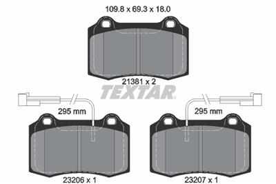 TEXTAR 2138103 Číslo výrobce: 21381. EAN: 4019722268830.