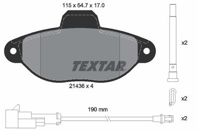 TEXTAR 2143609 Číslo výrobce: 21436. EAN: 4019722443541.