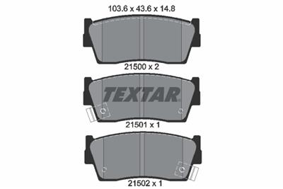 TEXTAR 2150001 Číslo výrobce: 21500. EAN: 4019722197246.