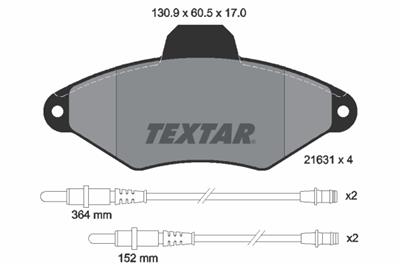 TEXTAR 2163102 Číslo výrobce: 21631. EAN: 4019722085772.