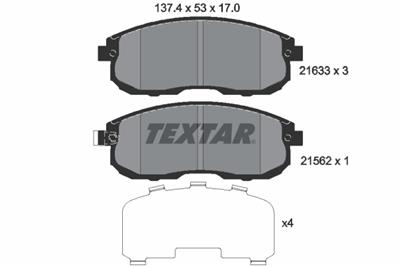 TEXTAR 2163301 Číslo výrobce: 21561. EAN: 4019722401893.