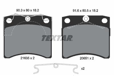 TEXTAR 2163501 Číslo výrobce: 20651. EAN: 4019722194276.