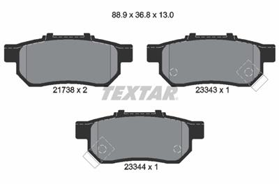 TEXTAR 2173801 Číslo výrobce: 21738. EAN: 4019722242519.