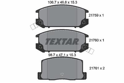 TEXTAR 2175901 Číslo výrobce: 21759. EAN: 4019722202254.