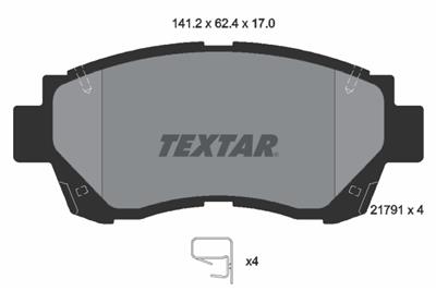 TEXTAR 2179101 Číslo výrobce: 21791. EAN: 4019722198199.