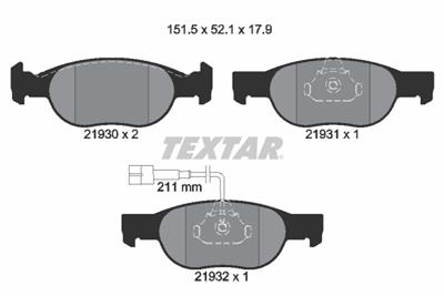 TEXTAR 2193002 Číslo výrobce: 21930. EAN: 4019722180736.