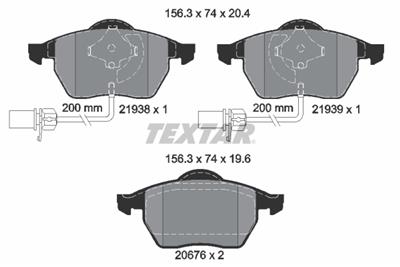 TEXTAR 2193801 Číslo výrobce: 20676. EAN: 4019722180941.