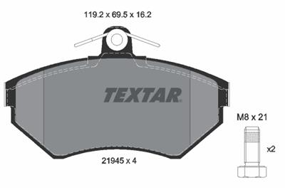TEXTAR 2194502 Číslo výrobce: 21945. EAN: 4019722201264.