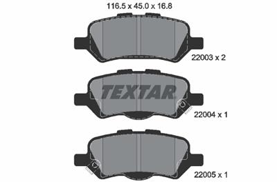 TEXTAR 2200301 Číslo výrobce: 22003. EAN: 4019722481116.