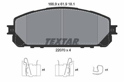 TEXTAR 2207001 Číslo výrobce: 22070. EAN: 4019722479311.