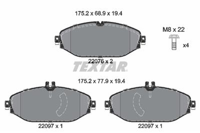 TEXTAR 2207601 Číslo výrobce: 22076. EAN: 4019722476617.