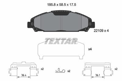 TEXTAR 2210901 Číslo výrobce: 22109. EAN: 4019722499005.