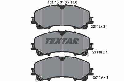 TEXTAR 2211701 Číslo výrobce: 22117. EAN: 4019722479328.