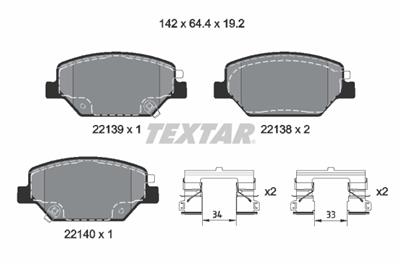 TEXTAR 2213901 Číslo výrobce: 22138. EAN: 4019722535864.