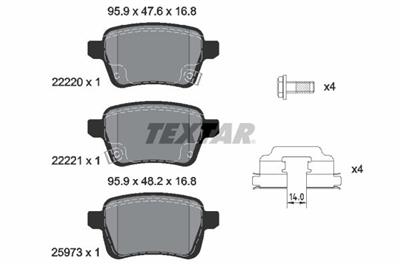 TEXTAR 2222001 Číslo výrobce: 22220. EAN: 4019722480430.