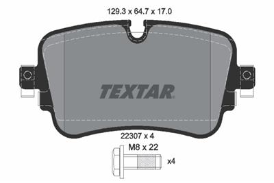 TEXTAR 2230701 Číslo výrobce: 22307. EAN: 4019722489914.