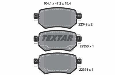 TEXTAR 2234901 Číslo výrobce: 22349. EAN: 4019722488542.
