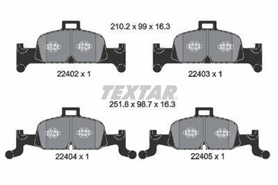 TEXTAR 2240201 Číslo výrobce: 22402. EAN: 4019722490644.