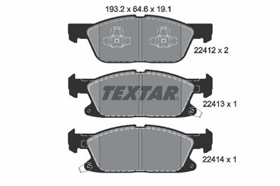 TEXTAR 2241201 Číslo výrobce: 22412. EAN: 4019722483202.