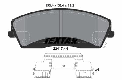 TEXTAR 2241701 Číslo výrobce: 22417. EAN: 4019722483233.