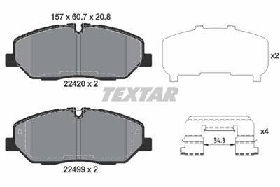 TEXTAR 2242001 Číslo výrobce: 22420. EAN: 4019722487620.