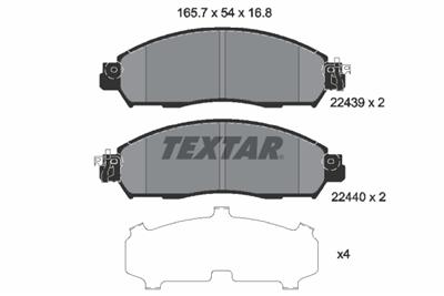 TEXTAR 2243901 Číslo výrobce: 22439. EAN: 4019722495236.