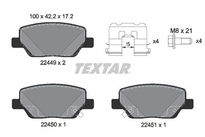 TEXTAR 2244901 Číslo výrobce: 22449. EAN: 4019722492242.