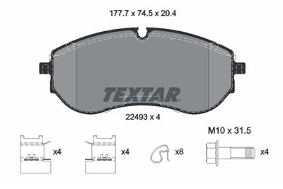TEXTAR 2249301 Číslo výrobce: 22493. EAN: 4019722540196.