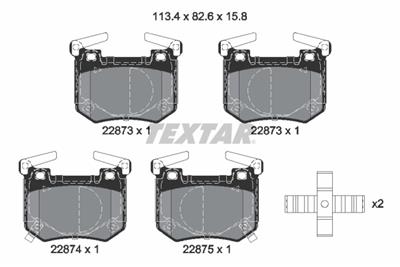 TEXTAR 2287301 Číslo výrobce: 22872 158  1 5. EAN: 4019722547508.