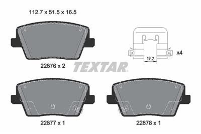 TEXTAR 2287601 Číslo výrobce: 22876. EAN: 4019722539367.
