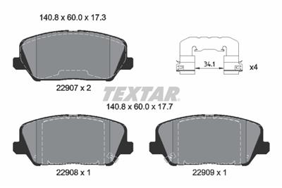 TEXTAR 2290701 Číslo výrobce: 22907.