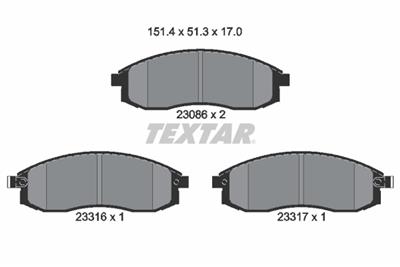 TEXTAR 2308601 Číslo výrobce: 23086. EAN: 4019722242694.