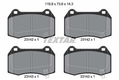 TEXTAR 2314201 Číslo výrobce: 23142. EAN: 4019722261633.