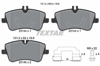 TEXTAR 2314402 Číslo výrobce: 23144. EAN: 4019722233067.