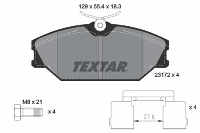 TEXTAR 2317203 Číslo výrobce: 23172. EAN: 4019722252297.