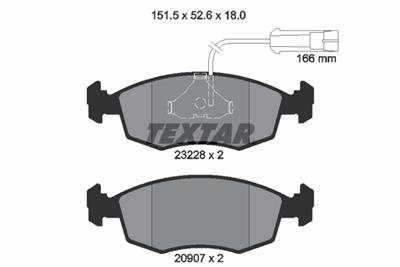 TEXTAR 2322702 Číslo výrobce: 20907. EAN: 4019722209758.