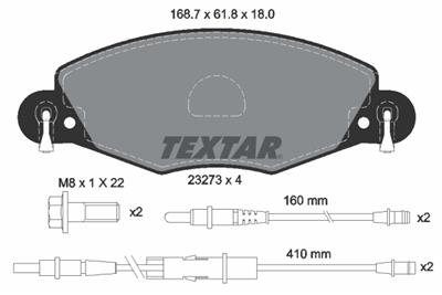 TEXTAR 2327301 Číslo výrobce: 23273. EAN: 4019722242366.