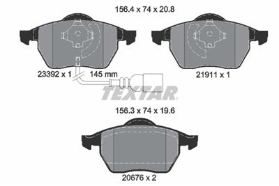 TEXTAR 2339201 Číslo výrobce: 20676. EAN: 4019722230752.