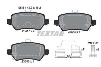 TEXTAR 2341703 Číslo výrobce: 23417. EAN: 4019722267758.