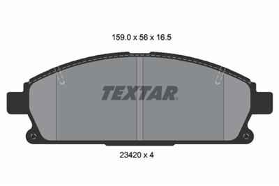 TEXTAR 2342004 Číslo výrobce: 23420. EAN: 4019722471865.