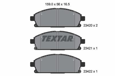 TEXTAR 2342001 Číslo výrobce: 23420. EAN: 4019722245954.
